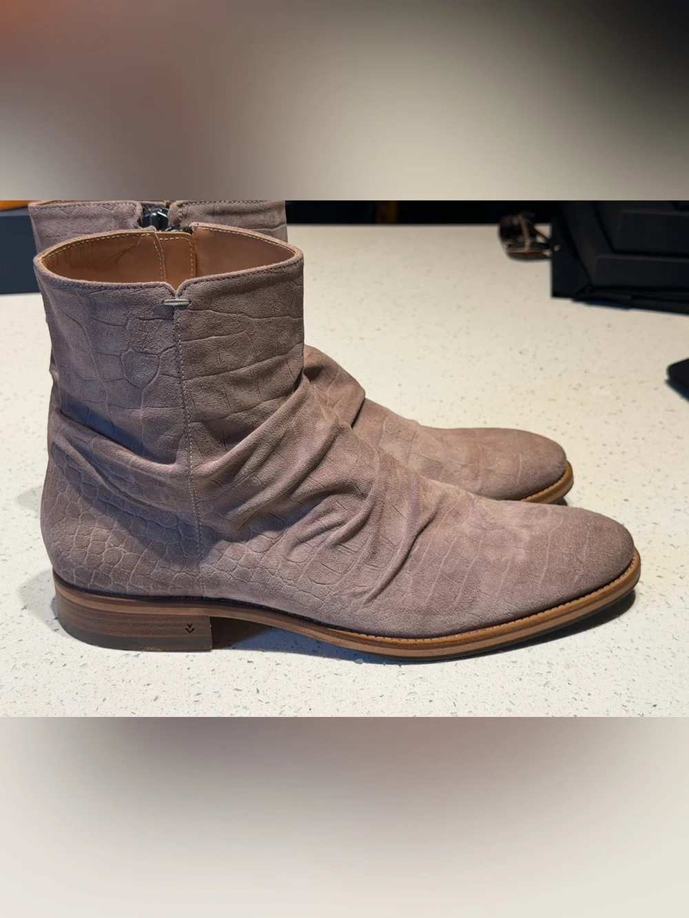 John Varvatos Morrison Suede Ankle Boots